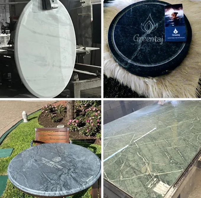 Revestimiento Green Taj aplicado en ambientes con agua